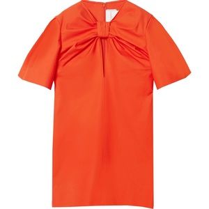 Carolina Herrera Orange Bow Dress